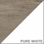 Bush Furniture Fairview 42" Storage Cabinet with 3 Shelves, Shiplap Gray/Pure White (WC53680-03)