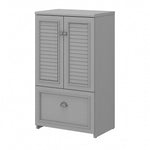 Bush Furniture Fairview 42" Storage Cabinet with 3 Shelves, Cape Cod Gray (WC53580-03)