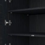 Bush Furniture Fairview 42"H Storage Cabinet with 3 Shelves, Antique Black/Hansen Cherry (WC53980-03)