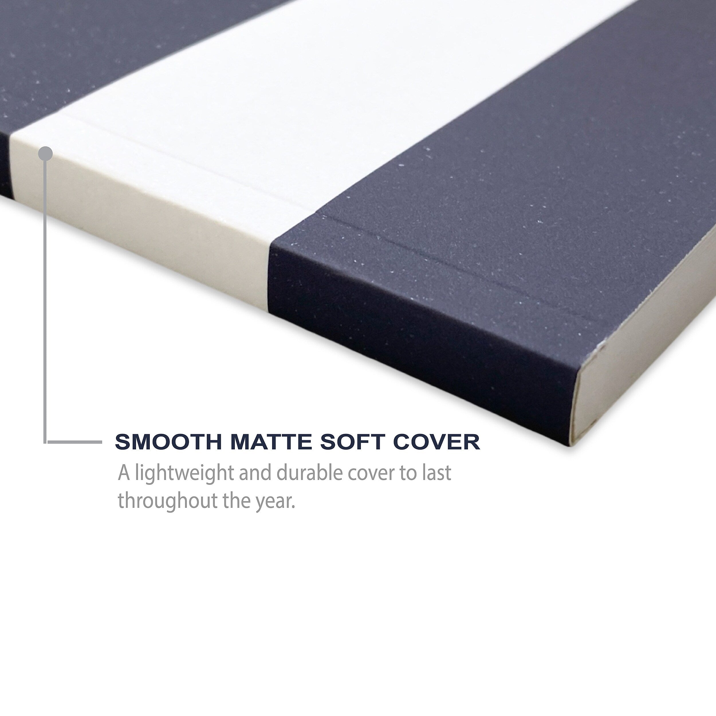 Undated Kahootie Co. 8" x 10" Planner, It's That Kinda Day, Navy Stripe (ITKLWNS-H)