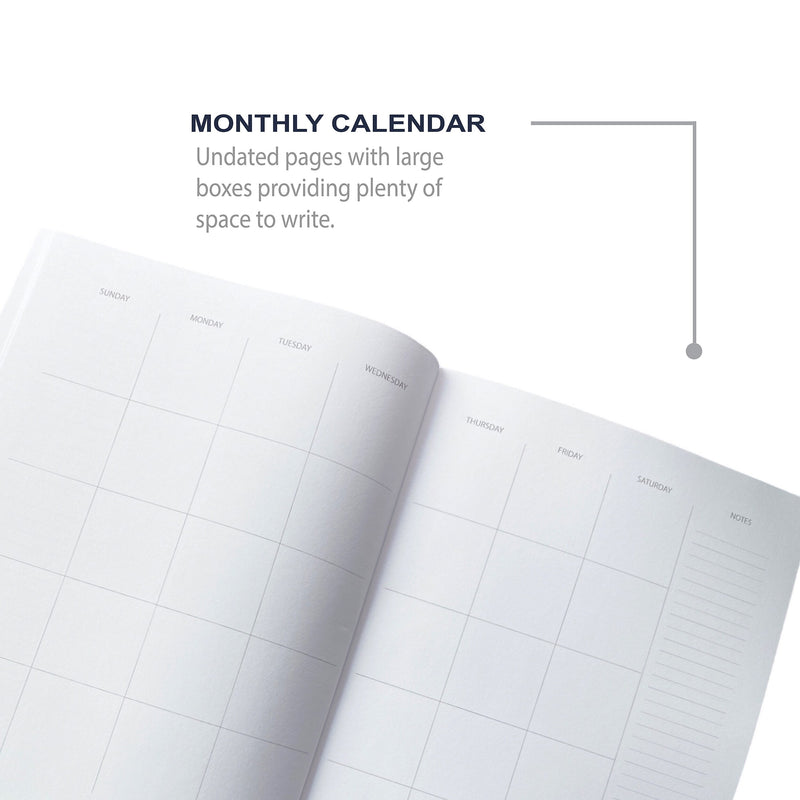 Undated Kahootie Co. 8" x 10" Planner, It's That Kinda Day, Teal Mini Dots (ITKLWTMS-H)