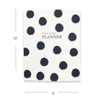 Undated Kahootie Co. 8"W x 10"L Planner, It's That Kinda Day, Navy Polka Dot (ITKHWNPD-H)