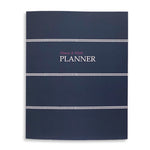 Undated Kahootie Co. 8" x 10" Planner, Home and Work, Navy Mini Stripe (ITKHWNMS-H)