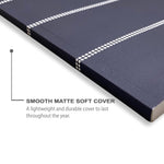 Undated Kahootie Co. 8" x 10" Planner, Home and Work, Navy Mini Stripe (ITKHWNMS-H)