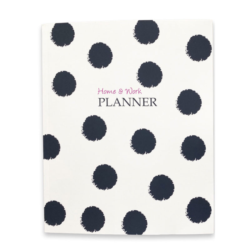 Undated Kahootie Co. 8"W x 10"L Planner, It's That Kinda Day, Navy Polka Dot (ITKHWNPD-H)