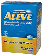 Aleve 220mg Naproxen Caplets, 1/Packet, 30 Packets/Box (64028/7534-30)