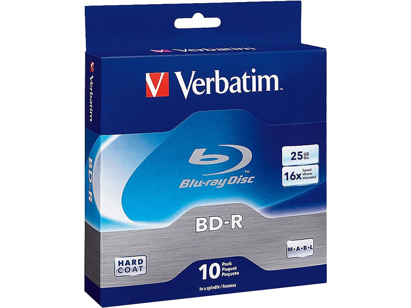 Verbatim BD-R, 16x, 25GB, 10/Box (97238)