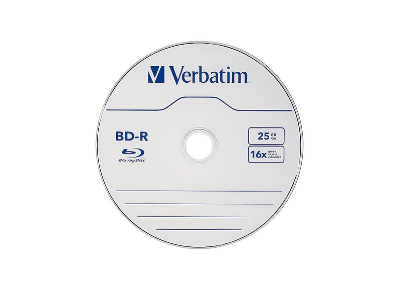 Verbatim BD-R, 16x, 25GB, 10/Box (97238)