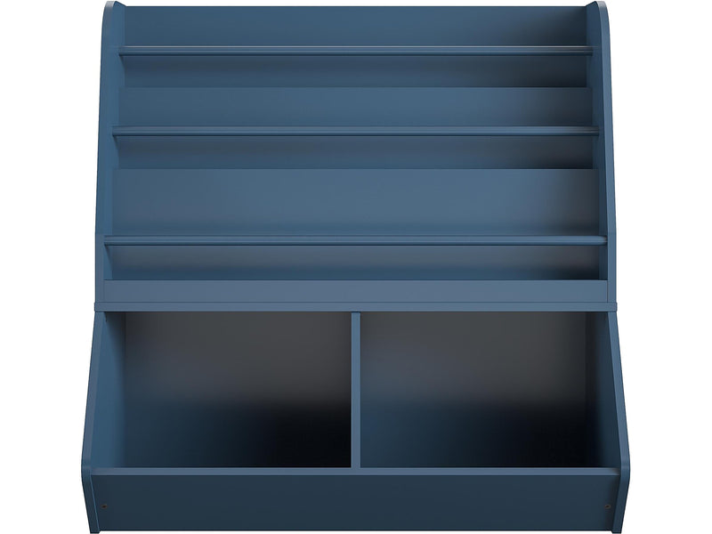 Ameriwood Tyler 36"H 5-Shelf Bookcase, Navy Particle Board (4947837COM)
