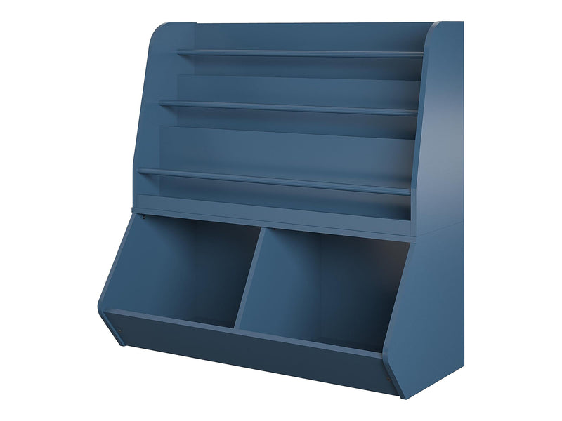 Ameriwood Tyler 36"H 5-Shelf Bookcase, Navy Particle Board (4947837COM)
