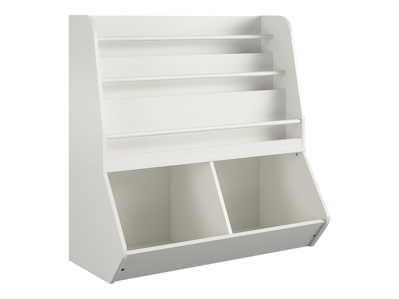 Ameriwood Tyler 36"H 5-Shelf Bookcase, White Particle Board (4947013COM)
