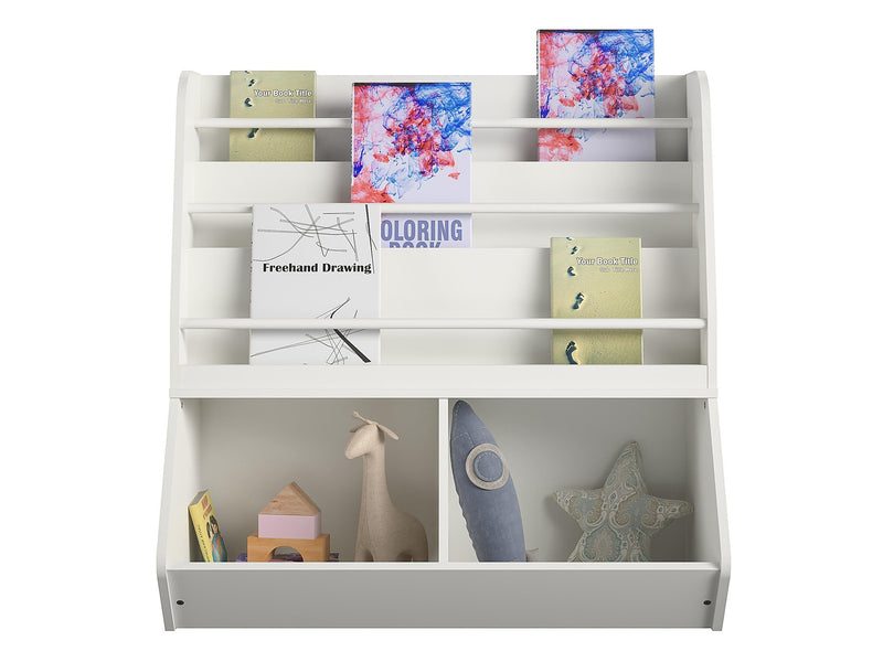 Ameriwood Tyler 36"H 5-Shelf Bookcase, White Particle Board (4947013COM)