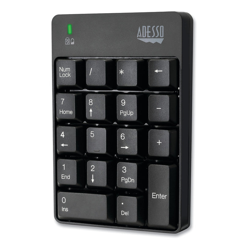 Adesso Wireless 18-Key Numeric Keypad, Black (ADEWKB6010UB)