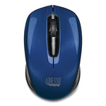 Adesso iMouse S50 Mini Wireless Ambidextrous Mouse, Blue