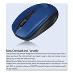 Adesso iMouse S50 Mini Wireless Ambidextrous Mouse, Blue