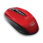 Adesso IMouse S50 Mini Wireless Ambidextrous Mouse, Red