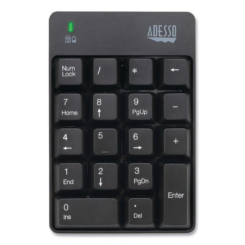 Adesso Wireless 18-Key Numeric Keypad, Black (ADEWKB6010UB)