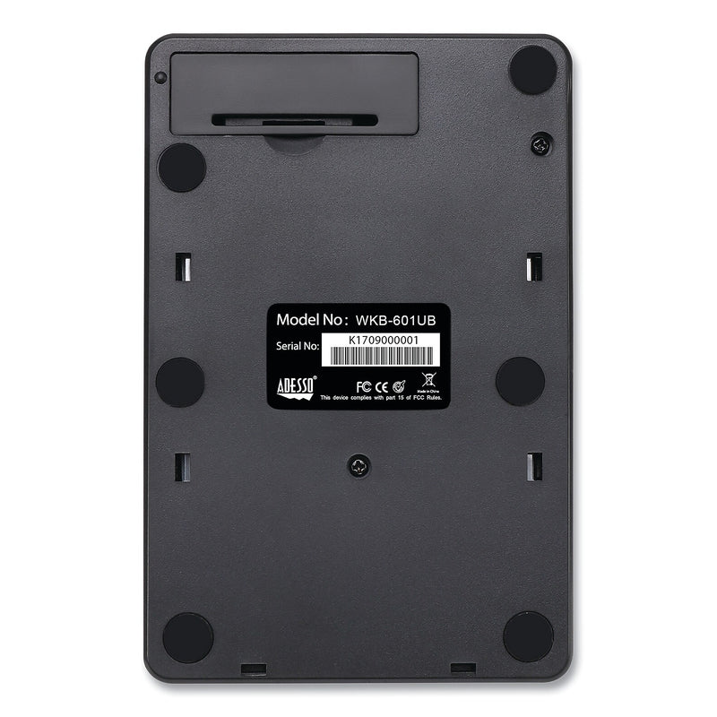 Adesso Wireless 18-Key Numeric Keypad, Black (ADEWKB6010UB)