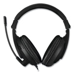 Adesso Xtream H5U Stereo Multimedia Headset with Mic, Binaural Over the Head, Black