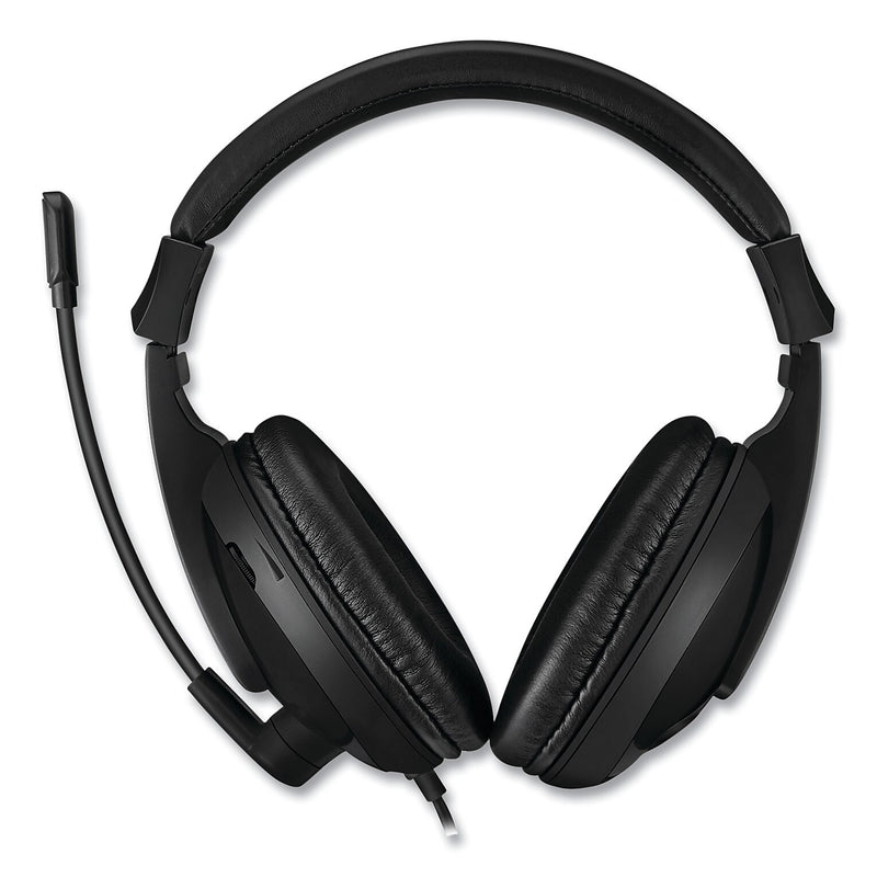 Adesso Xtream H5U Stereo Multimedia Headset with Mic, Binaural Over the Head, Black