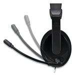 Adesso Xtream H5U Stereo Multimedia Headset with Mic, Binaural Over the Head, Black