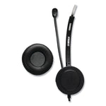 Adesso Xtream P1 USB Wired Multimedia Headset with Microphone, Monaural Over the Head, Black
