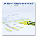 Avery HI-LITER Desk-Style Highlighters, Fluorescent Yellow Ink, Chisel Tip, Yellow/Black Barrel, 200/Box