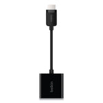 Belkin HDMI to VGA Adapter with Micro-USB Power, 9.8", Black