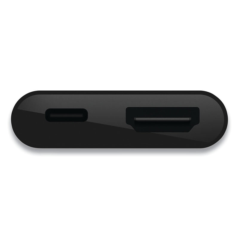 Belkin USB-C to HDMI + Charge Adapter, HDMI; USB-C(F); USB-C(M), 2.53", Black