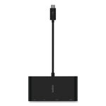 Belkin USB-C Multimedia Adapter, HDMI; Ethernet; USB-A; USB-C; VGA, 4.33", Black