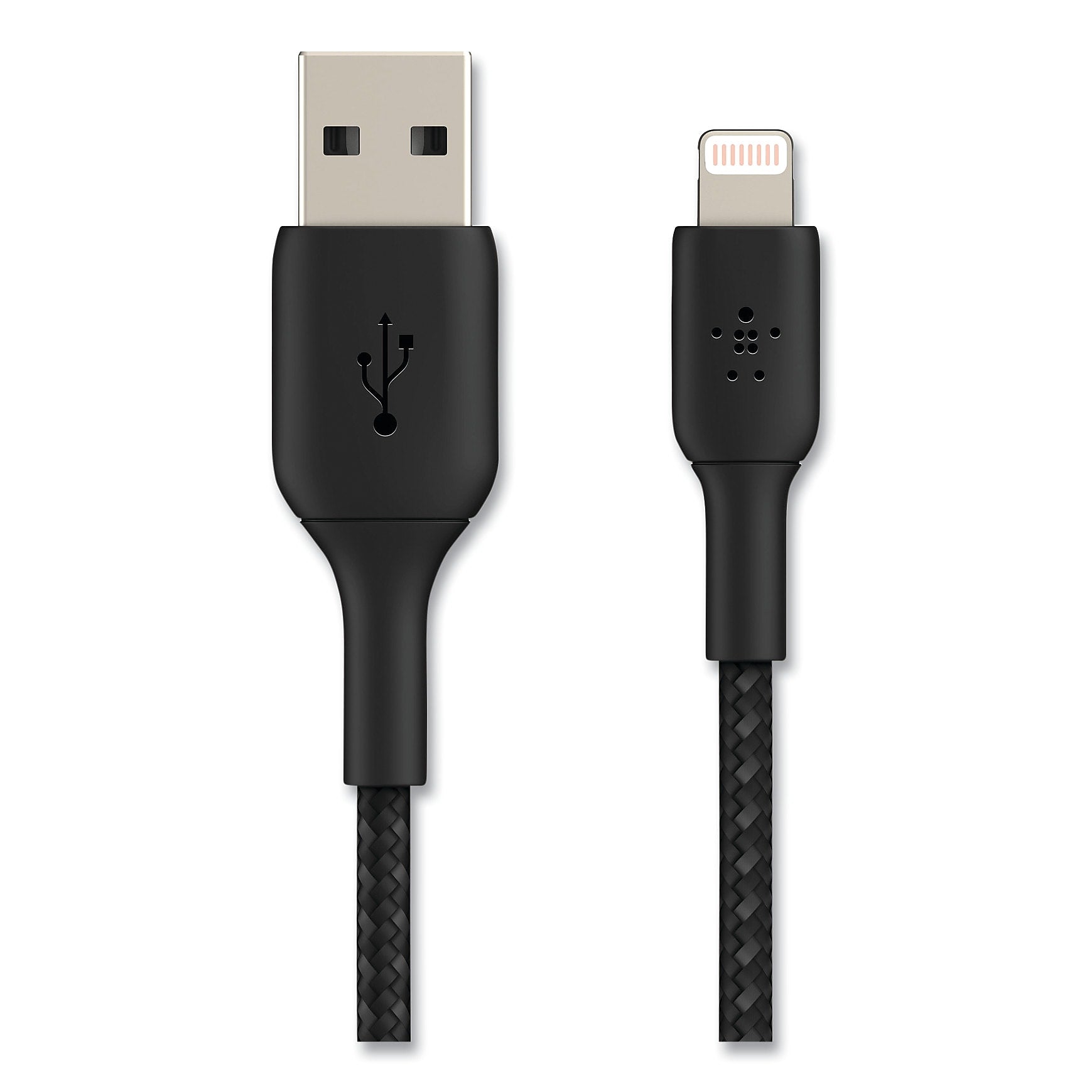 Belkin BoostCharge Lightning to USB-A Charging Cable, 6.6 ft., Black (BLKCAA002BT2MBK)