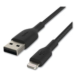 Belkin BoostCharge Lightning to USB-A Charging Cable, 6.6 ft., Black (BLKCAA002BT2MBK)