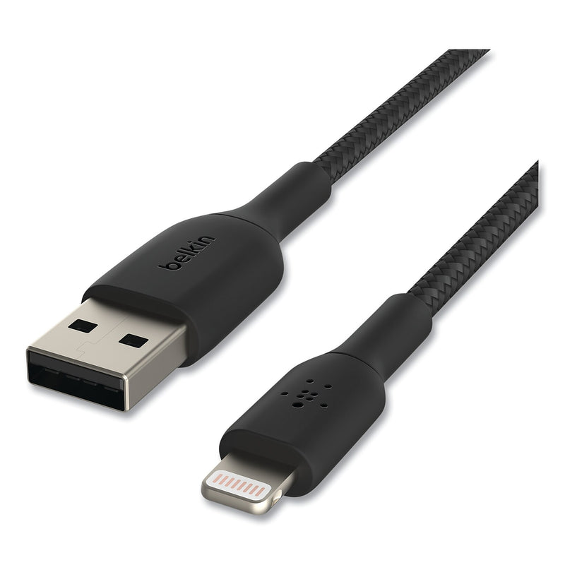 Belkin BoostCharge Lightning to USB-A Charging Cable, 6.6 ft., Black (BLKCAA002BT2MBK)