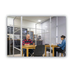 MasterVision Protector Series Mobile Glass Panel Divider, 69" x 22" x 49" (BVCDSP123046)