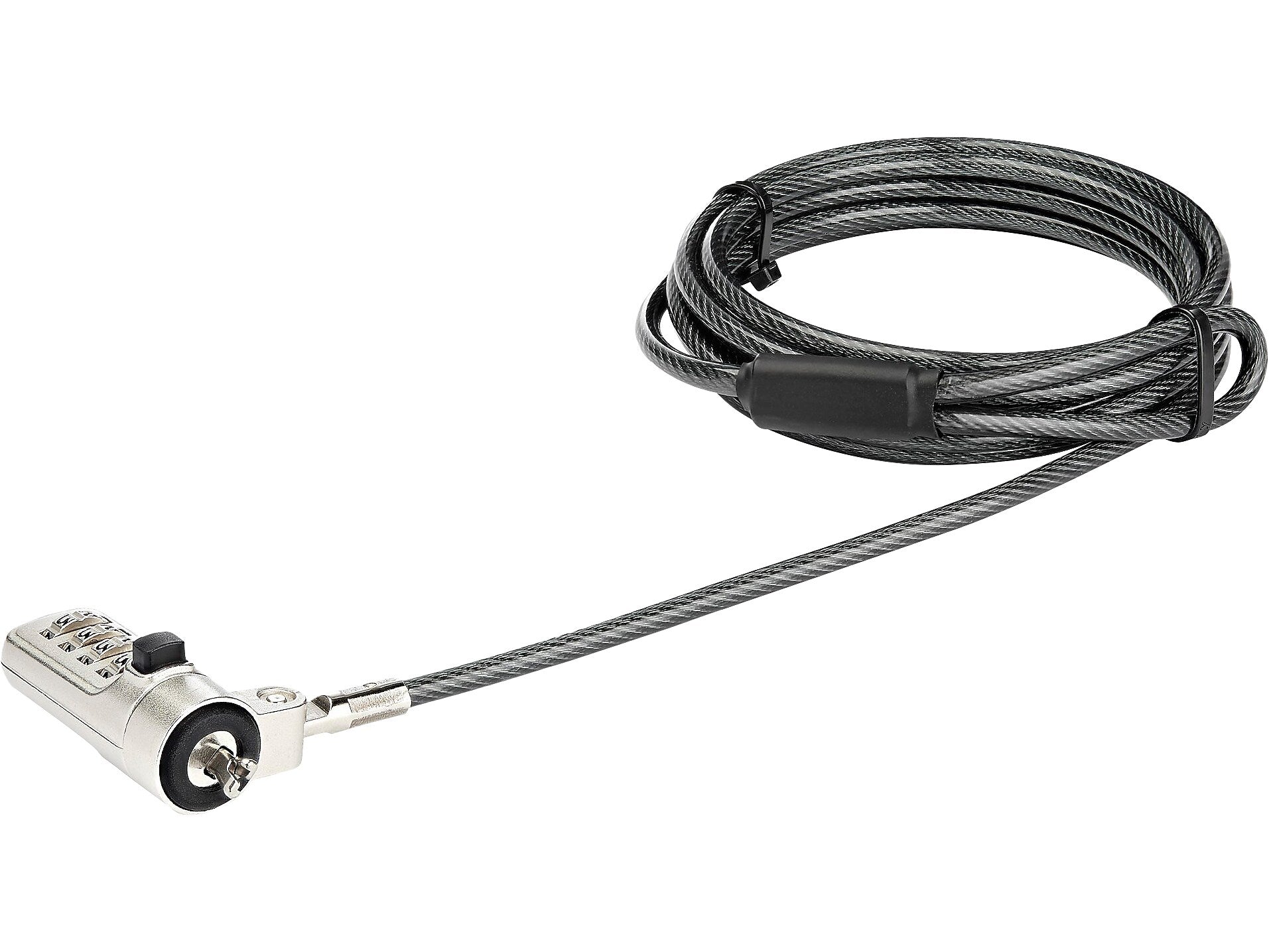 StarTech Combination Laptop Cable Lock, 6.5 ft. (LTLOCKNBL)