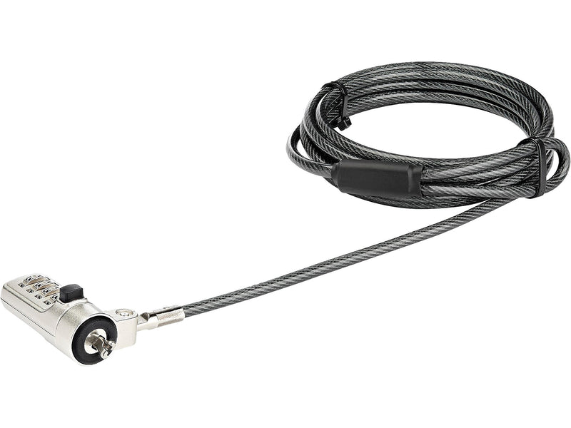 StarTech Combination Laptop Cable Lock, 6.5 ft. (LTLOCKNBL)