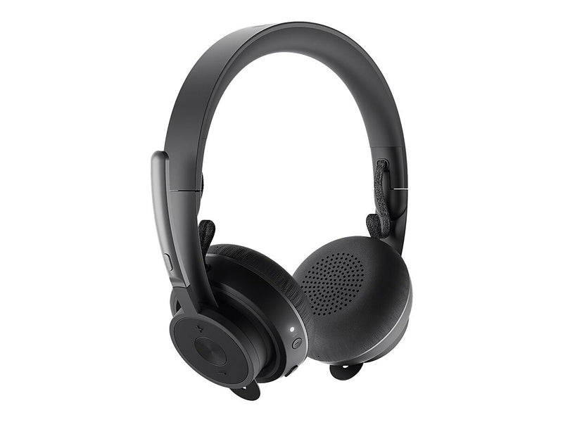 Logitech Zone Wireless Plus UC Bluetooth Stereo Mobile Headset, Black (981-000918)