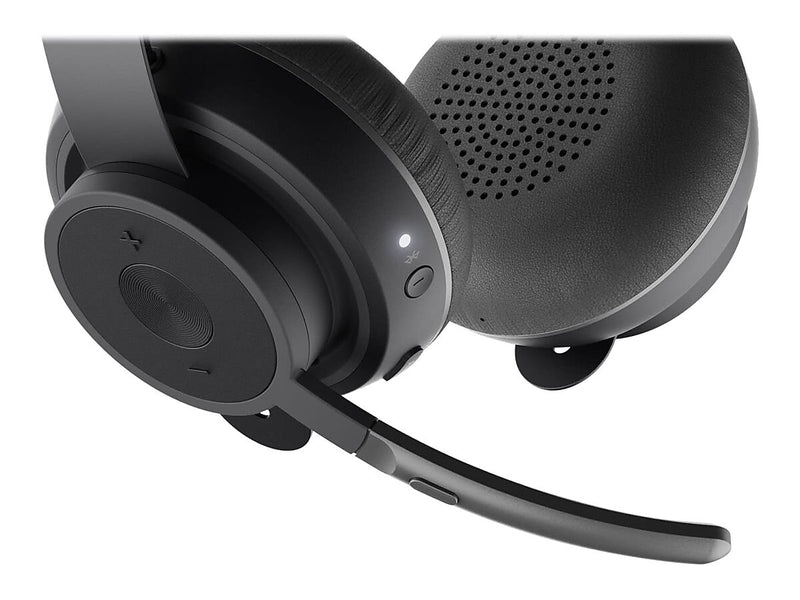 Logitech Zone Wireless Plus UC Bluetooth Stereo Mobile Headset, Black (981-000918)