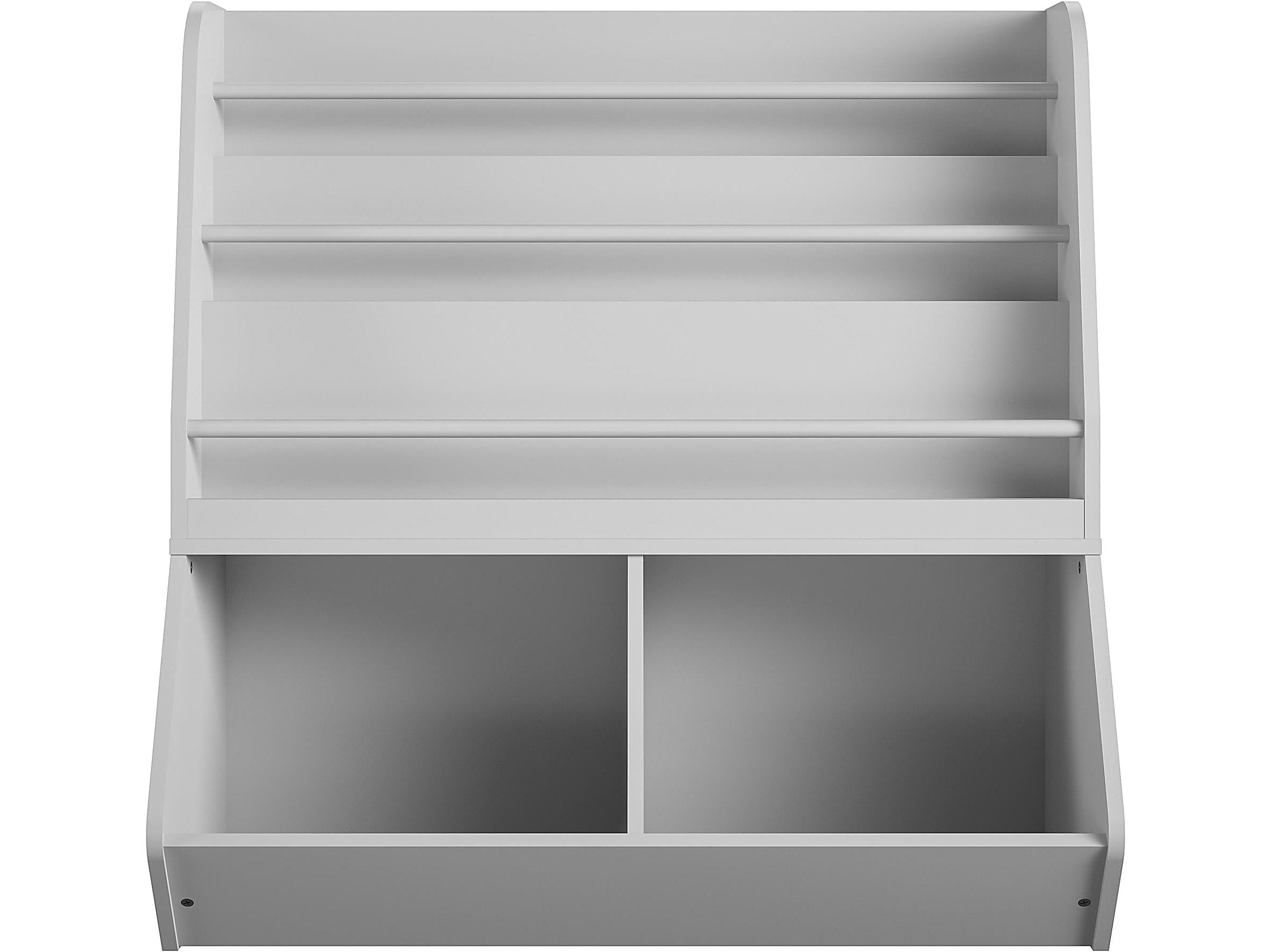 Ameriwood Tyler 36"H 5-Shelf Bookcase, Dove Gray Particle Board (4947412COM)