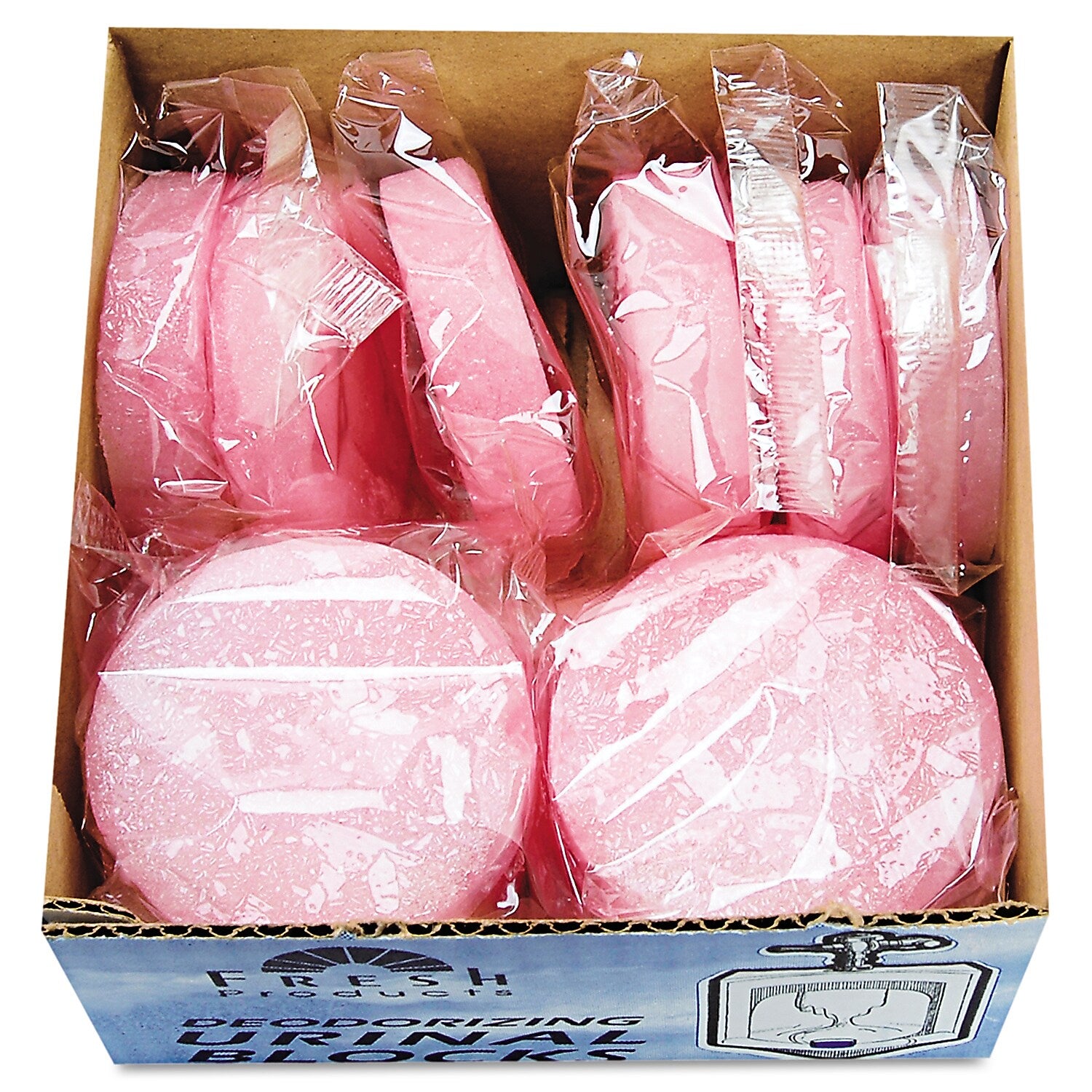 Fresh Products Urinal Block, Cherry Scent, Red, 144/Pack (12-3-CH)