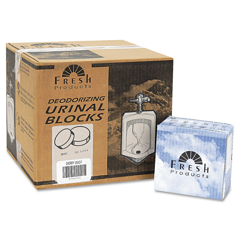 Fresh Products Urinal Block, Cherry Scent, Red, 144/Pack (12-3-CH)