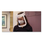 SCT Face Shield, 20.5 to 26.13 x 10.69, One Size Fits All, White/Clear, 225/Carton