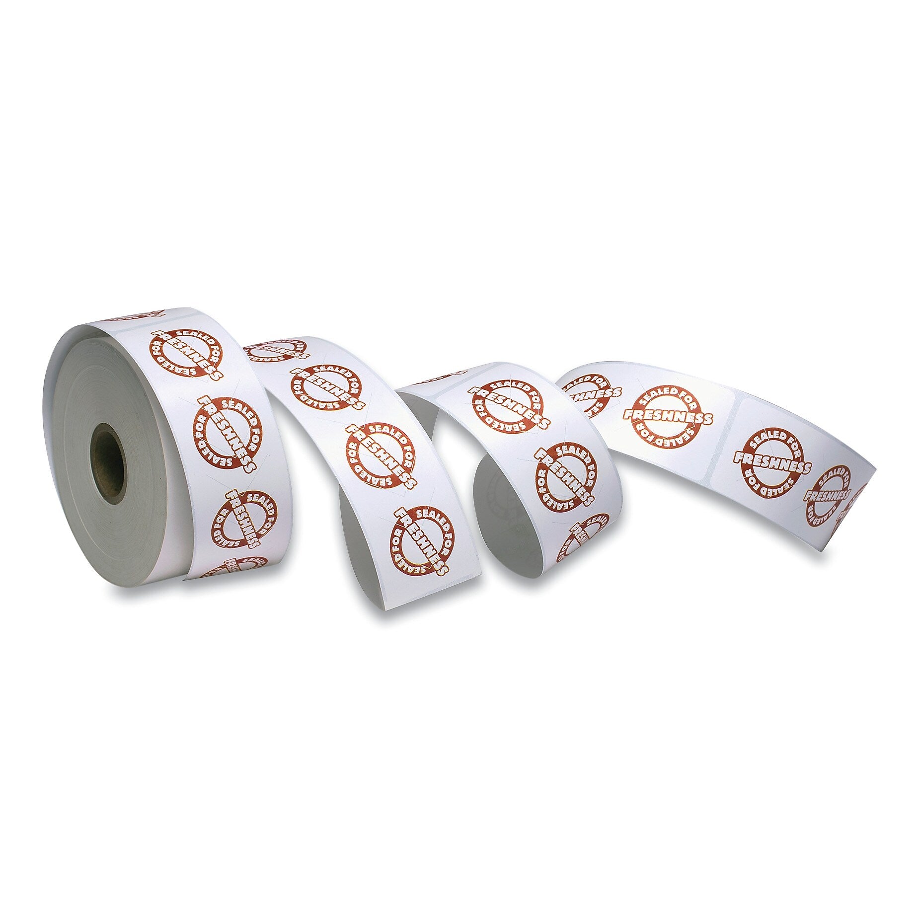 Iconex Tamper Seal Label, 1.88 x 6, Red/White, 500/Roll, 4 Rolls/Carton