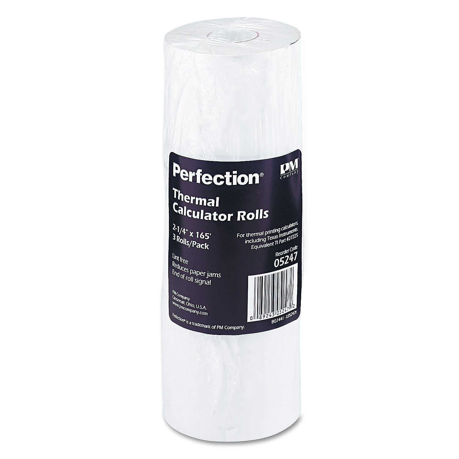Iconex Direct Thermal Printing Thermal Paper Rolls, 2.25" x 165 ft., White, 3/Pack