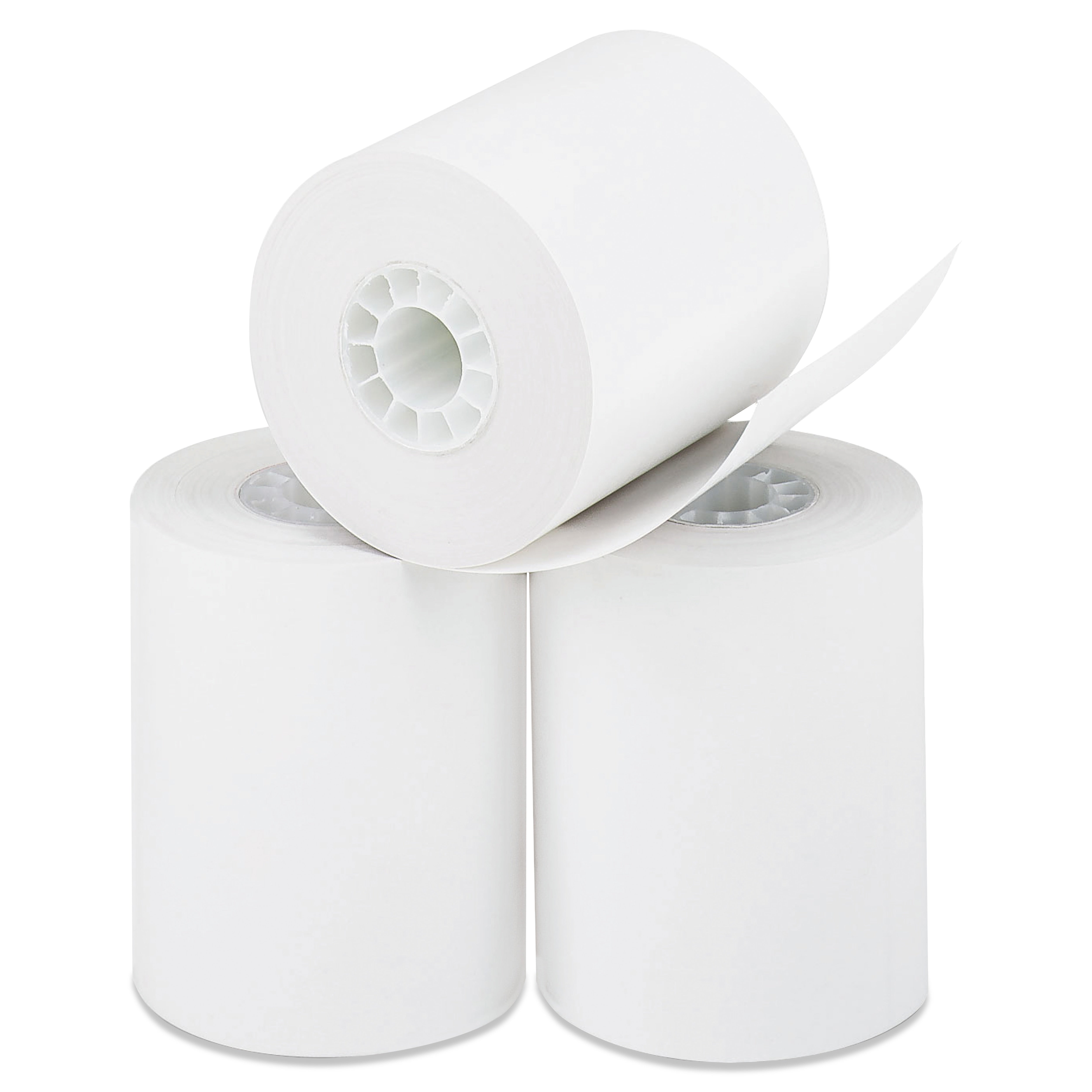 Iconex Direct Thermal Printing Paper Rolls, 0.45" Core, 2.25" x 85 ft., White, 50/Carton