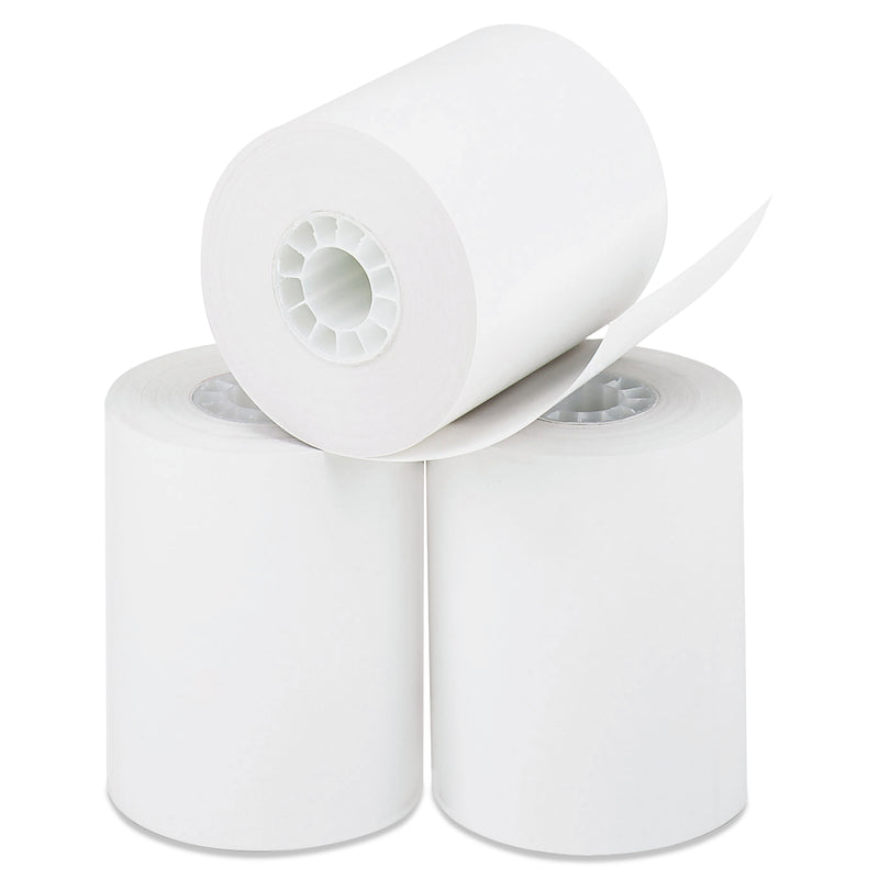 Iconex Direct Thermal Printing Paper Rolls, 0.45" Core, 2.25" x 85 ft., White, 50/Carton