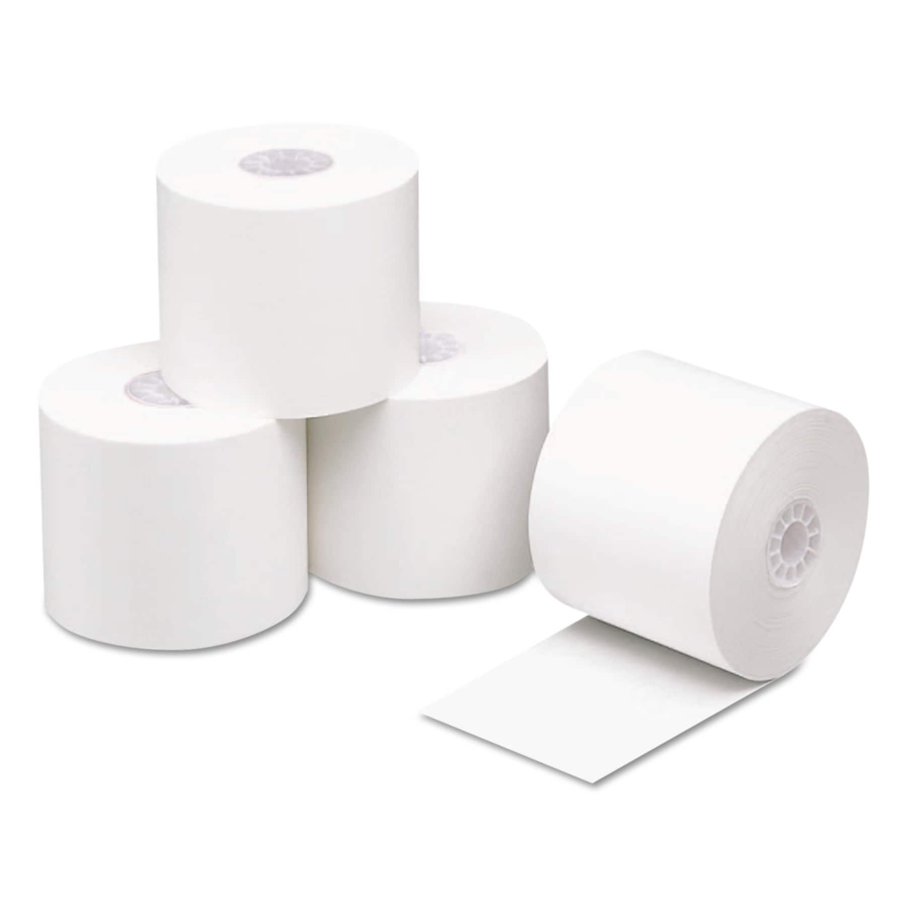 Iconex Direct Thermal Printing Paper, 2.3mil, 0.45" Core, 2.25" x 200 ft., White, 50/Carton