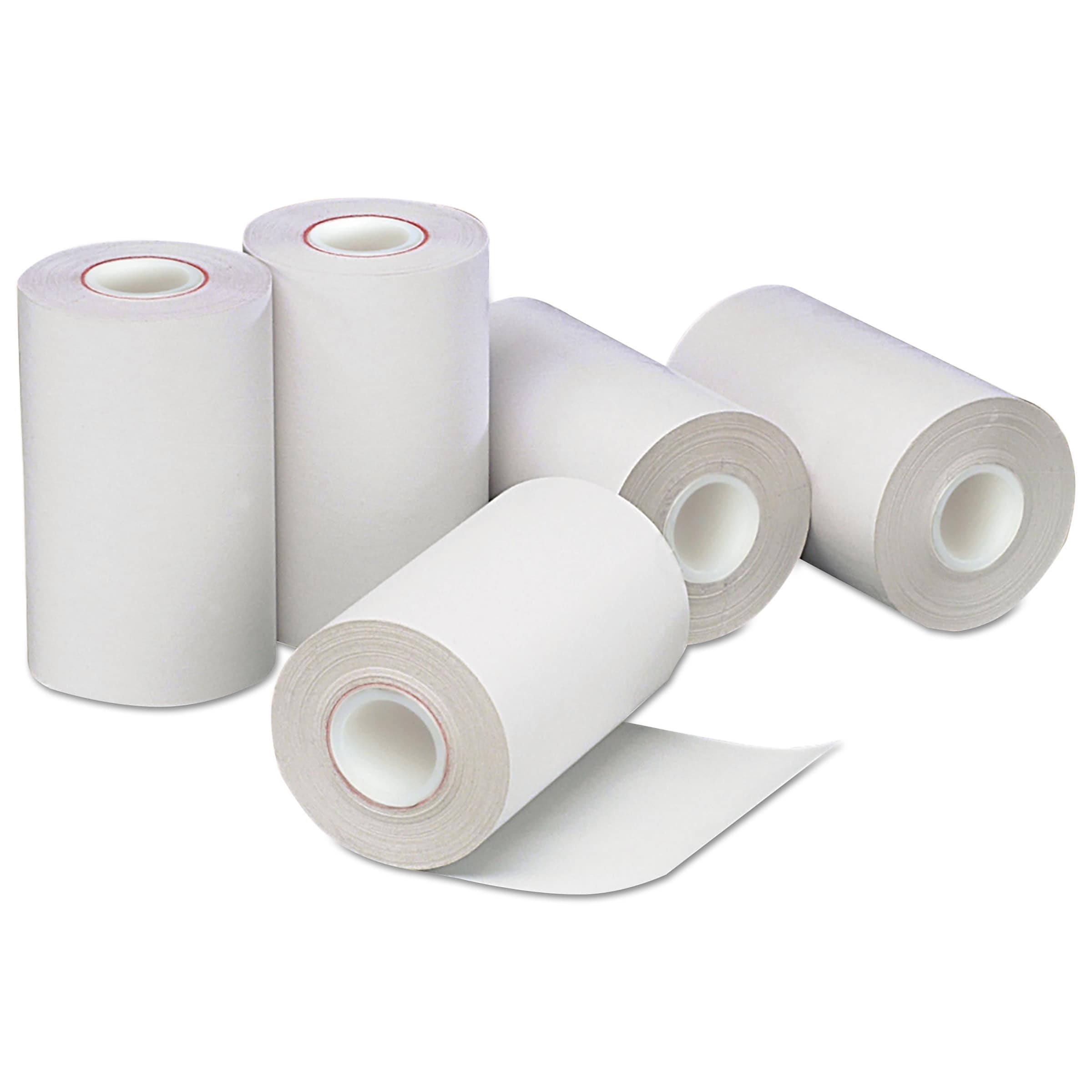 Iconex Direct Thermal Printing Paper Rolls, 0.5" Core, 2.25" x 55 ft., White, 50/Carton