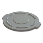 Impact Value-Plus Gator Container Lids, For 20 gal, Flat-Top, 20.4" Diameter, Gray