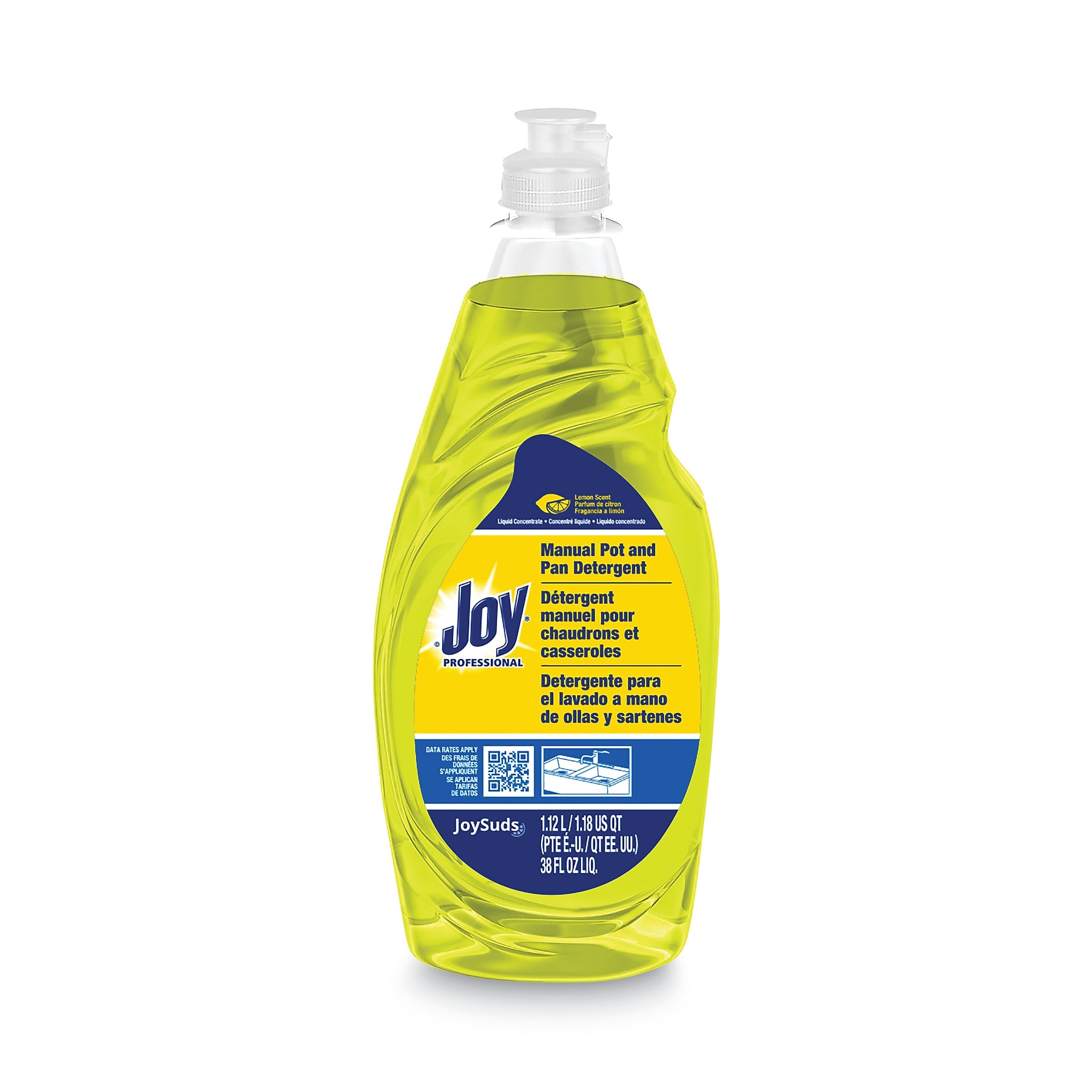 Joy Dishwashing Liquid, 38 oz Bottle, 8/Carton